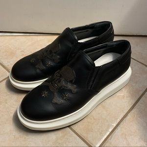 Alexander McQueen Platform Slip-On Skull Sneakers